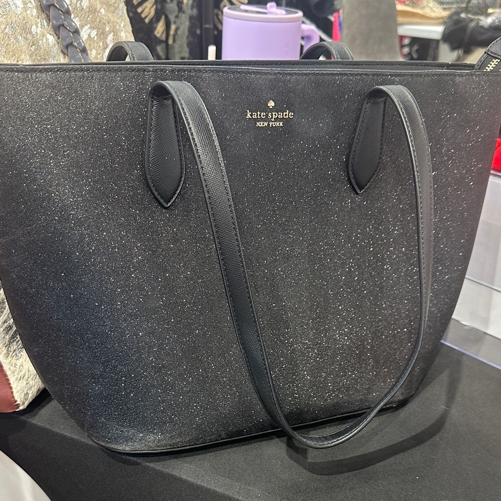 Kate Spade Sparkling Black Tote